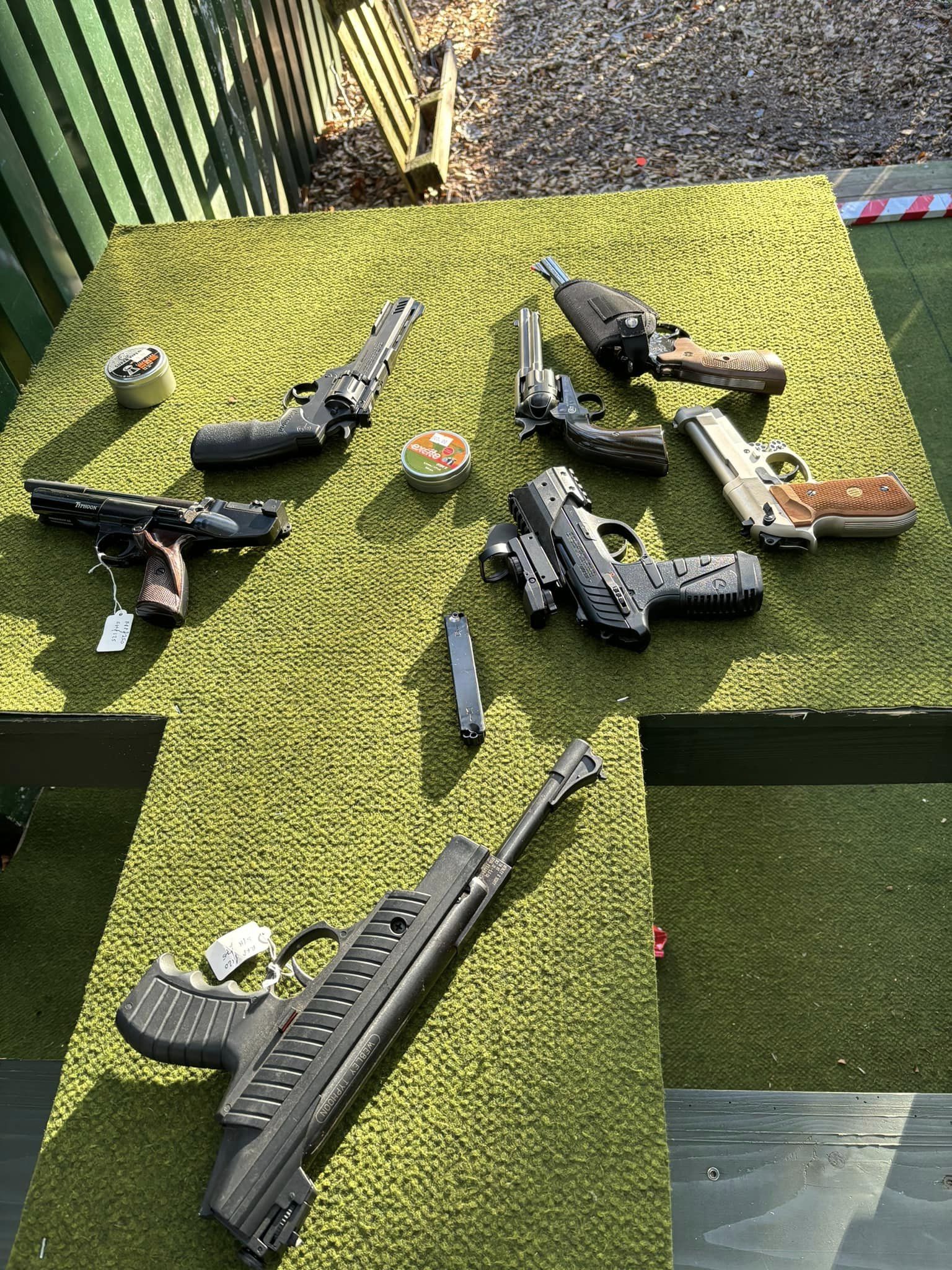 pistols at the range 